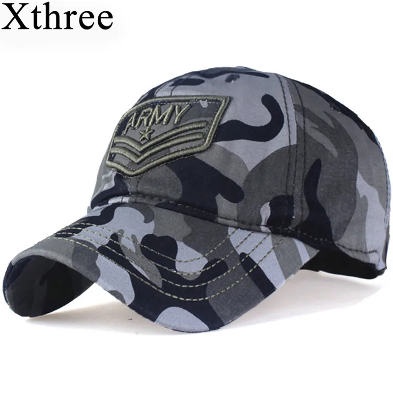 Мужская камуфляжная бейсболка с надписью Xthree армейская snapback Кепка от gorra casquette dad