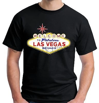 

Velocitee Mens Las Vegas Sign T Shirt Sin City Gambling Nevada USA America men cotton tshirt summer top tees sbz5009