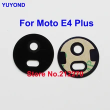 YUYOND Original nuevo para Motorola Moto E4 Plus cámara trasera de la lente de cristal con adhesivo pegatina de venta al por mayor