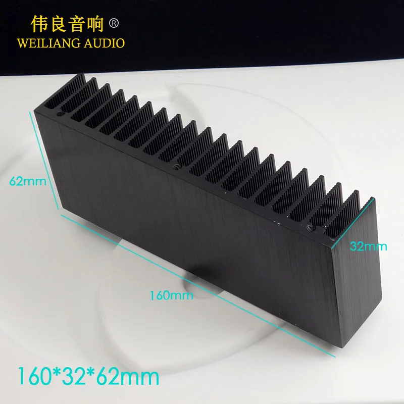 

1pcs 160*32*62mm Power Amplifier Radiator aluminum alloy module / 1907 amplifier chassis Heatsink