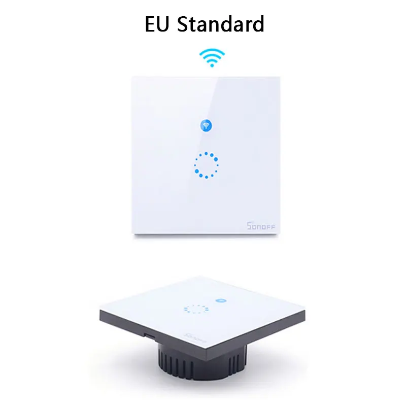 Itead Sonoff Touch EU/US Wifi настенный сенсорный выключатель 1 комплект 1 способ беспроводной дистанционный светильник релейное приложение управление работа с Alexa Google Home