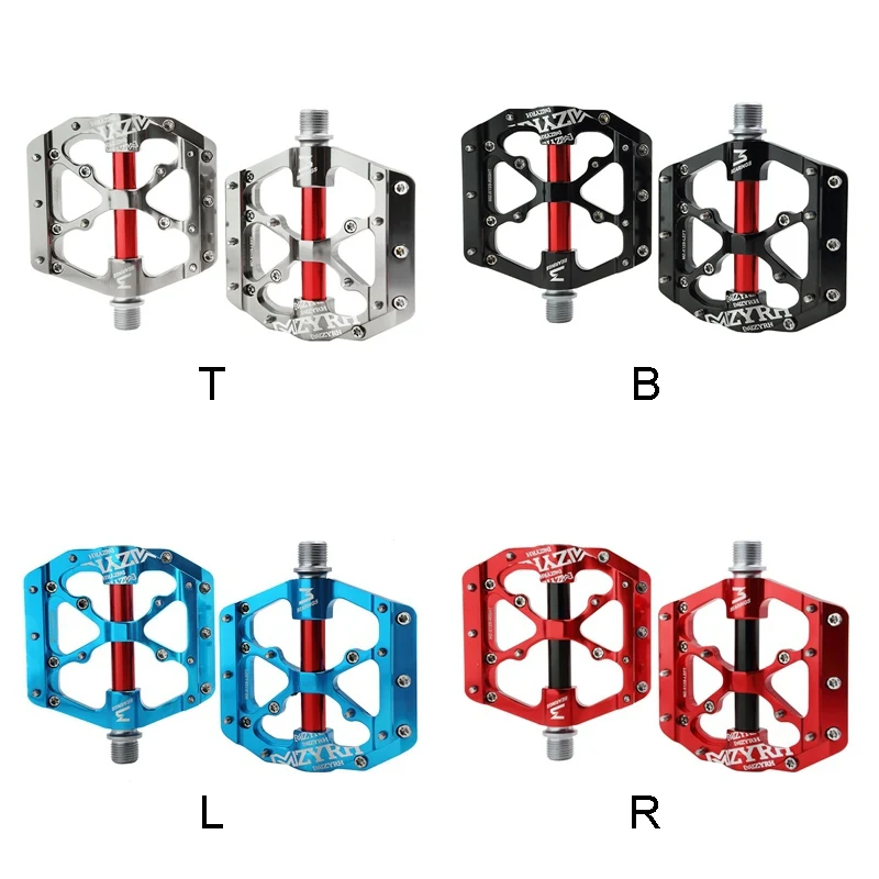 Универсальные герметичные 3 подшипника велосипедные Плоские Педали с ЧПУ сверхлегкие алюминиевые педали для MTB шоссейного велоспорта