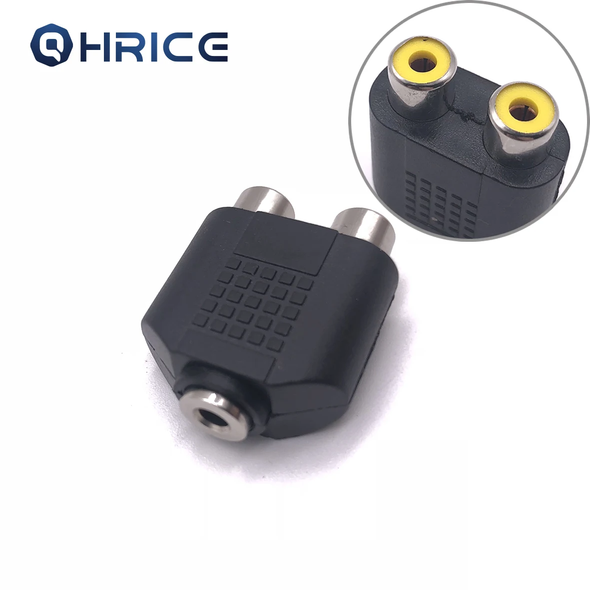 3 5 мм AUX Female to 2 RCA 1 AV Lotus Аудио адаптер разъём сплиттер коннектор для MP3 PC Laptop Speaker| |
