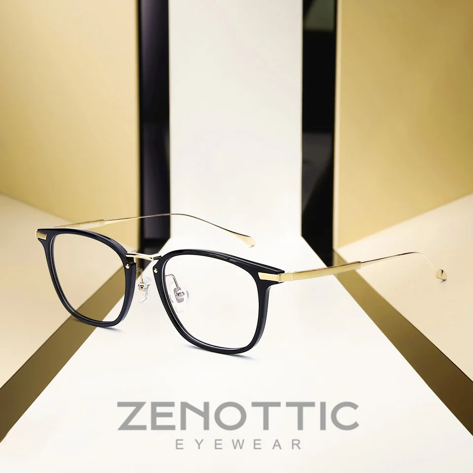 

ZENOTTIC Retro Optical Myopia Glasses For Men Frames Transparent Prescription Eyeglasses Frames Hyperopia Spectacles Frames 2019