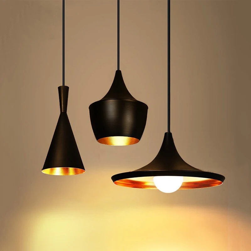 

JAXLONG Nordic Pendant Lights Restaurant Bar Retro lighting Industrial Hanglamp Aluminum Instruments Lustre Suspension Gallery