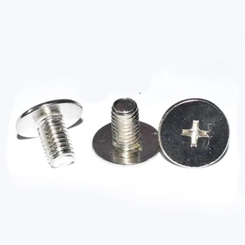 

M6 Phillips Screw Big Flat head Screws Countersunk Thin head Bolts Nickel Plating 10Pcs