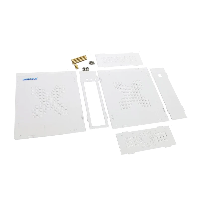 ITX transparent mini chassis Desktop computer simple case HTPC chassis industrial control box case acrylic