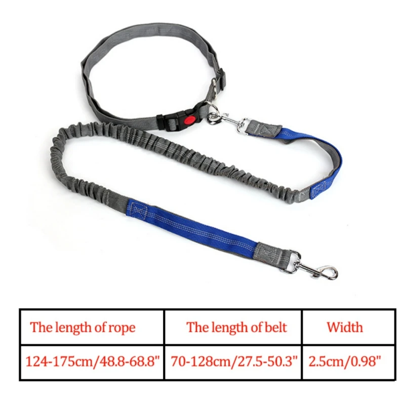 

Pet Dog Running Leashes Hands Freely Great for Walking ,dog leash Rope with reflective Jogging dog collars leash