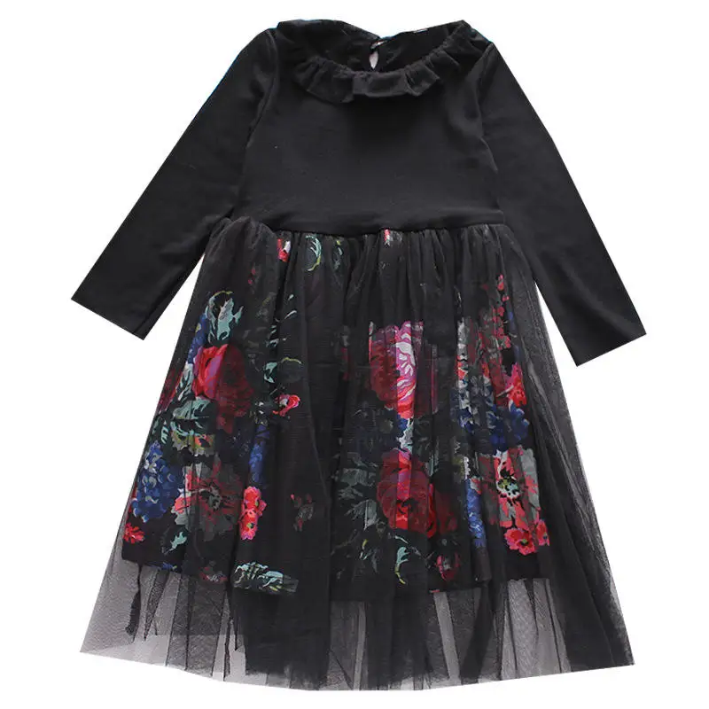 Платье с цветочным рисунком для девочек; платья для девочек-подростков; Одежда для девочек; кружевное вечернее платье принцессы; детское платье; От 4 до 12 лет; детская одежда