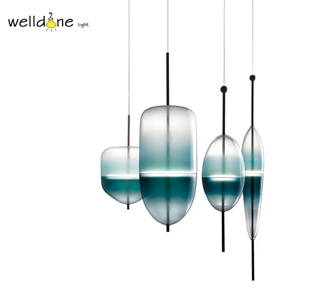 modern scandinavia nordic green hand blown glass venice flow