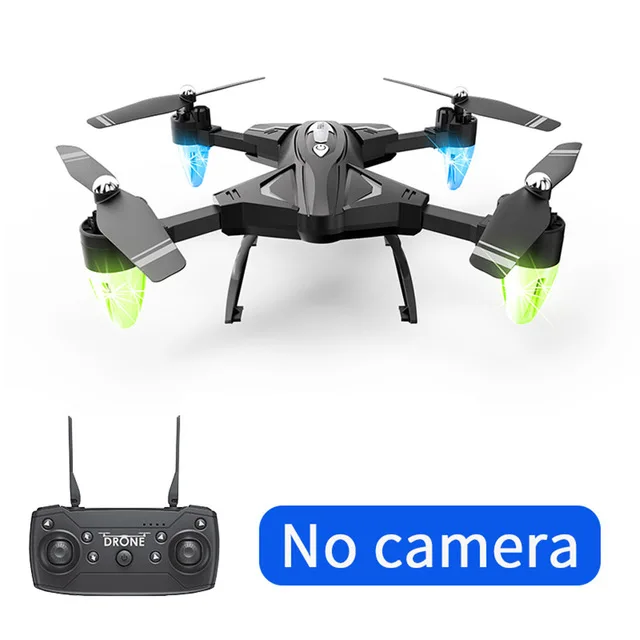 Беспилотный летательный аппарат F69 дистанционного Управление Wi-Fi FPV, 480 P/1080 P HD Камера 6-осевой воздушной игрушка 2,4G 4CH Складная самолет фон для фотосъемки фотографии, видео - Цвет: Black without camera