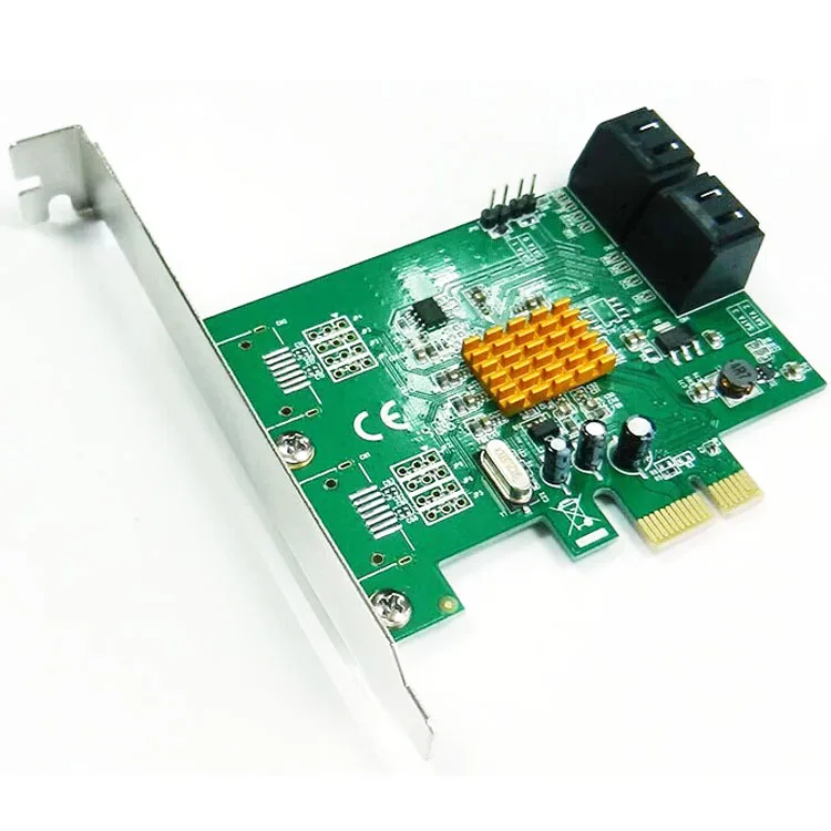  4 puertos SATA3.0 6 Gbps a tarjeta de expansión PCI-Express 88SE9215 Chipset para Marvell