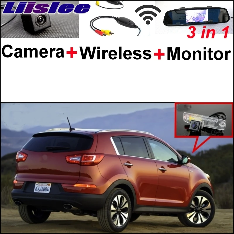 

Liislee Wireless Receiver 3 in1 Special Rear View Camera + Mirror Monitor Easy Back Parking System For KIA Sportage R 2011~2016