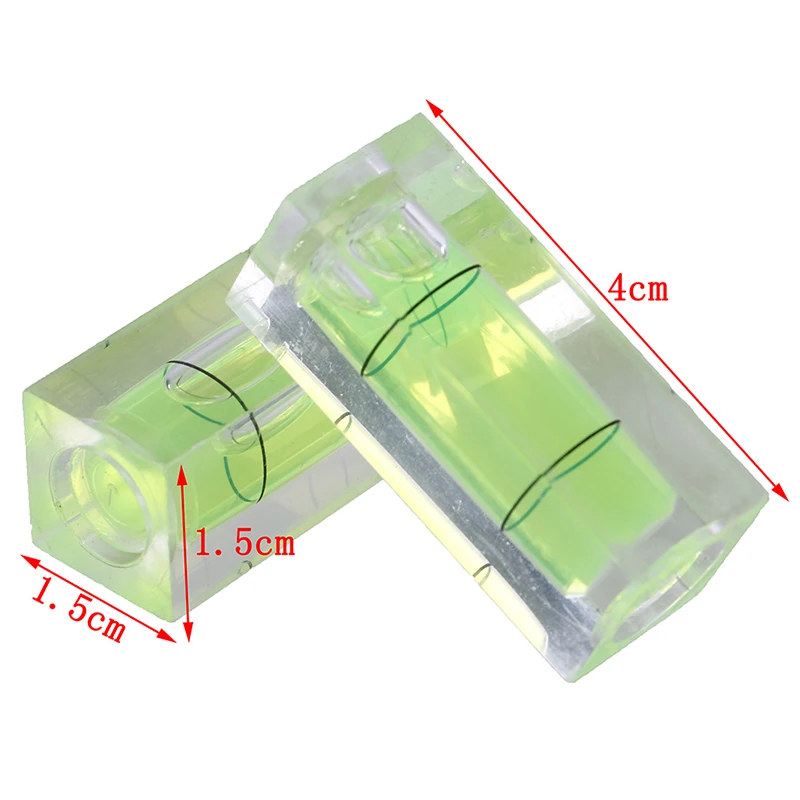 

1.58*0.59*0.59 Inch Square Spirit Level Bubble With Magnetic Stripe Green 1 Piece