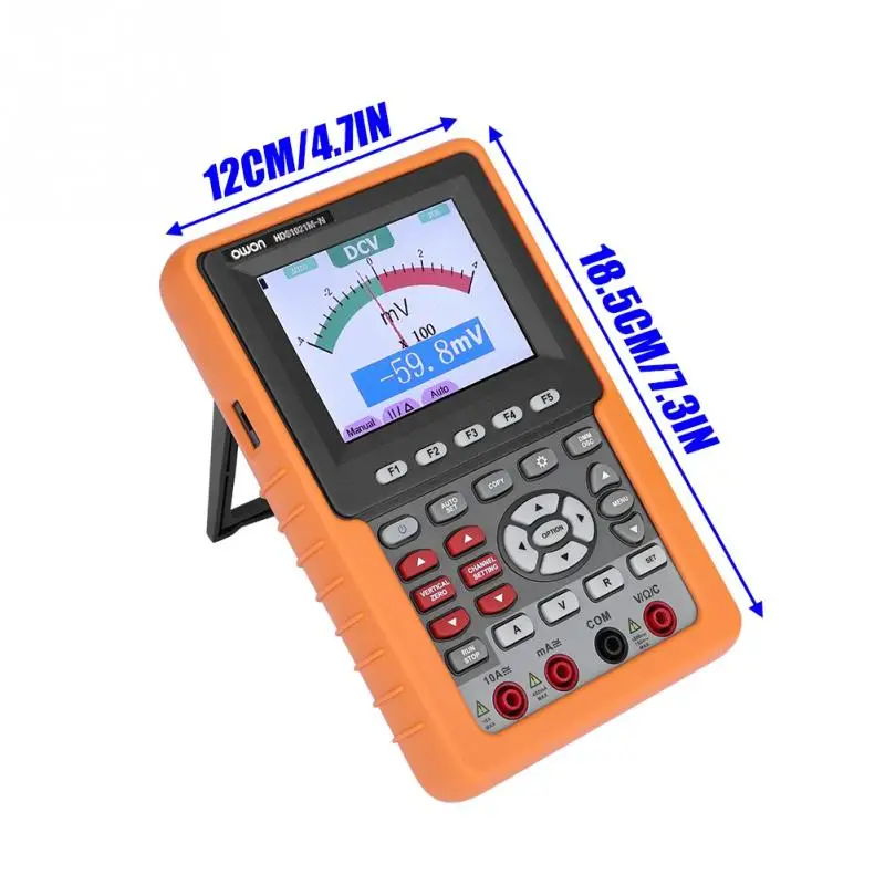 OWON HDS1021M N цифровой 20 МГц одноканальный Ручной осциллограф точный мультиметр