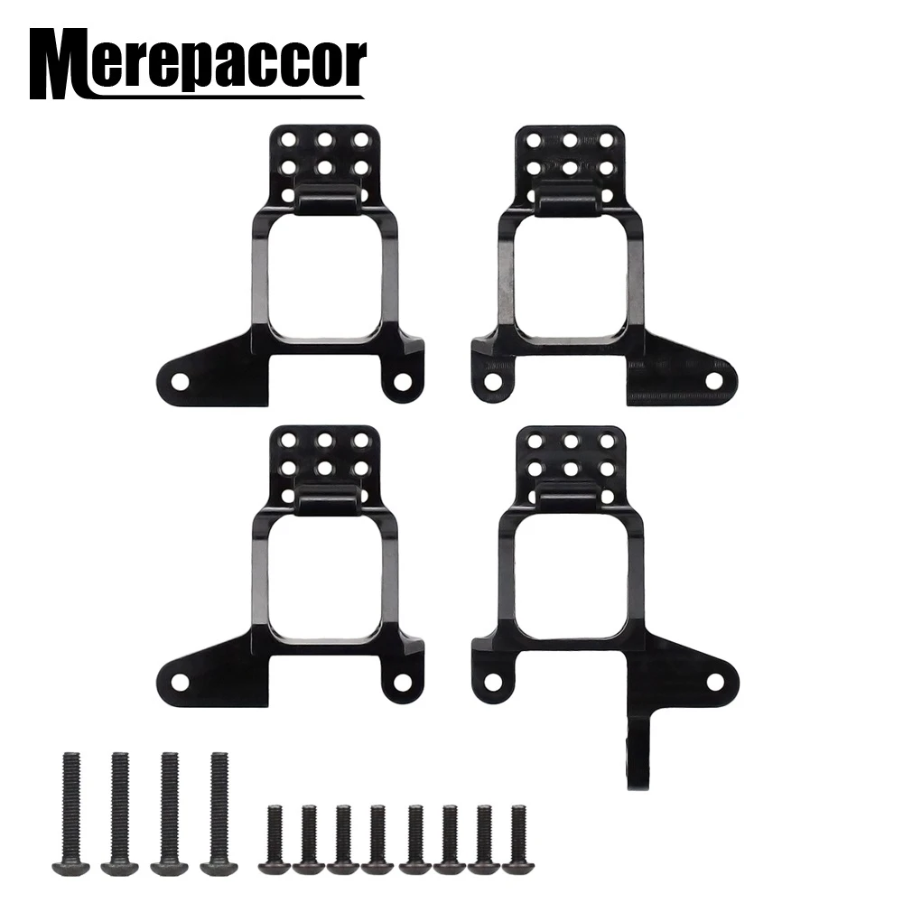 

MEREPACCOR 4PCS Aluminum Front & Rear Shock Towers Mount for 1/10 RC Crawler TRX-4 TRX4 8216 Upgrade Parts