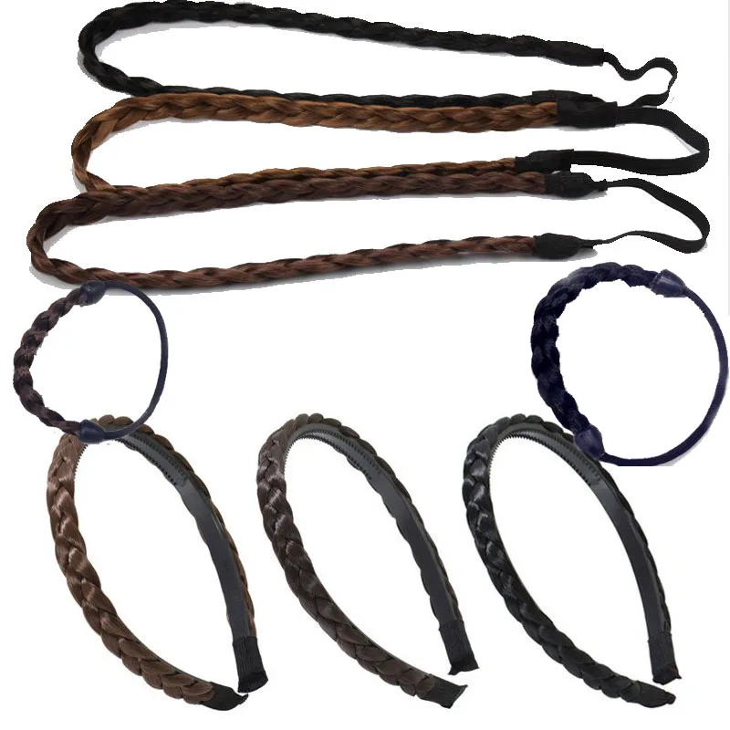 Buy LNRRABC Plaited Braided Headwear Ladies Rubber