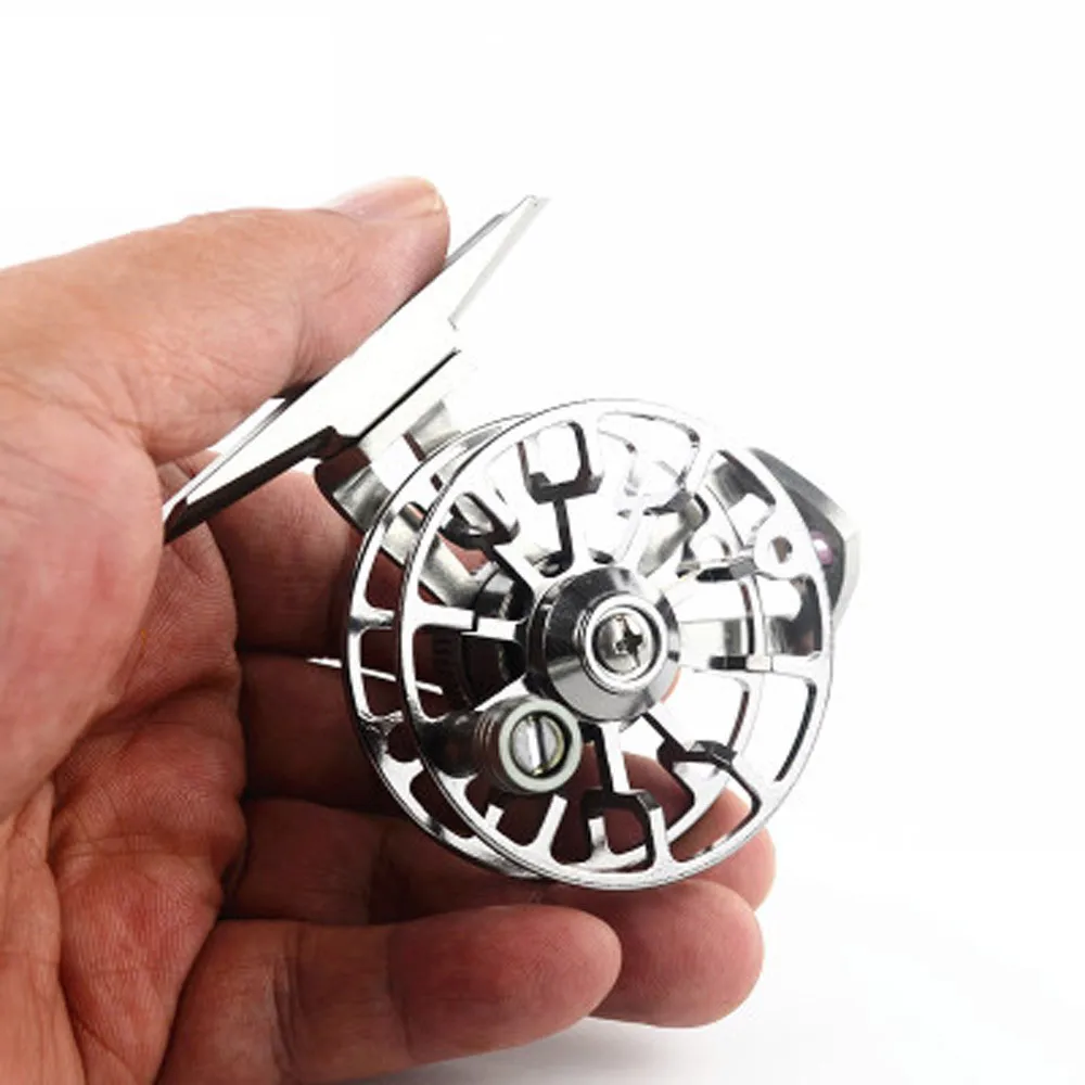Aluminum Fly Fishing Reel Diameter 55mm Size Right Hand Retrieve Right