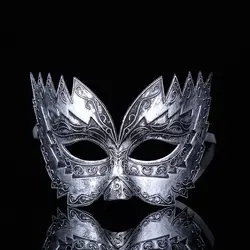 Для мужчин маскарад маска мяч маски для век олень партии нарядное платье Венецианский для глаз и лица пилообразной резные золото X