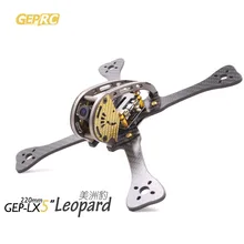 Diy fpv rc drone geprc gep-lx4 leopardo 195mm/lx5 220mm/LX6 255mm Quadcopter 7075 aluminio de la aviación y 3 k fibra de carbono marco
