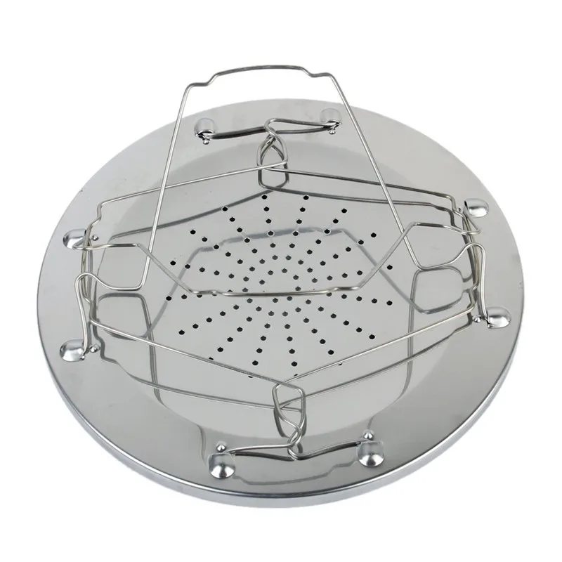 Jezebel Camp estufa tostadora plegable pan tostadora bandeja cocina Camping desayuno vivac al aire libre estante Acero inoxidable Picnic