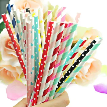 

20000pcs(800bags) striped mixed kids birthday wedding decorative party decoration event supplies drinking Paper Straws