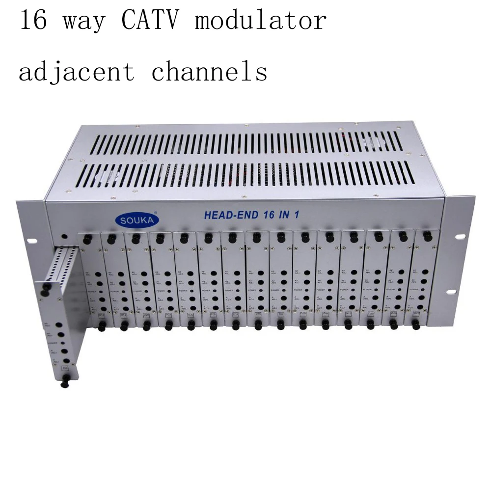 SK 16M 16 in 1 catv headend adjacent modulator CATV modulator for hotel