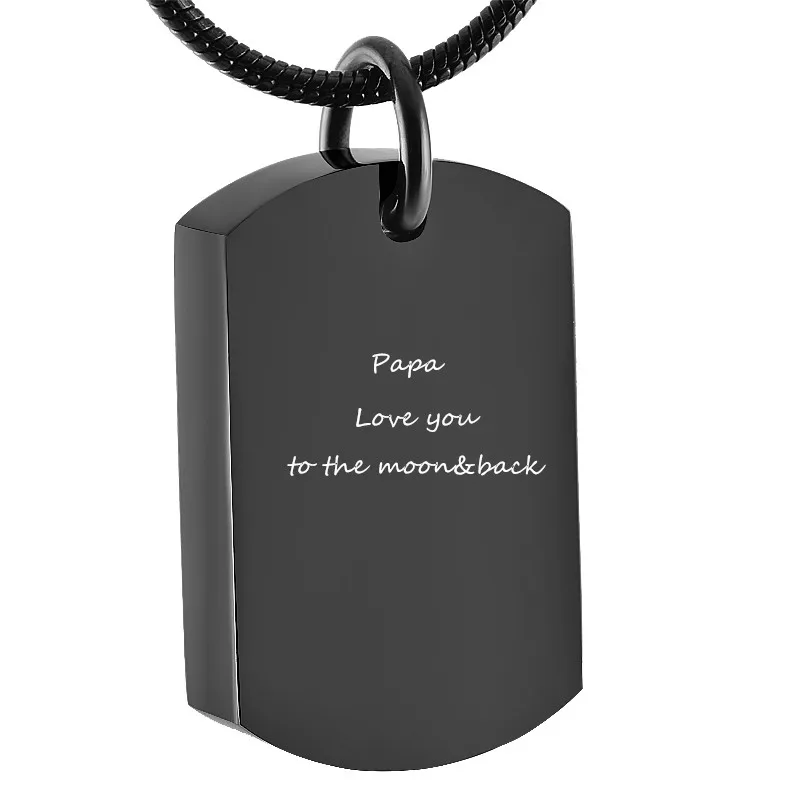 IJD8416 Love You to The Moon &amp Back Tag дизайн урна кулон и ожерелье кремация ювелирные изделия