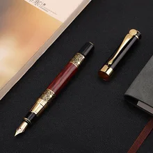 Pen Business-Pens Signature-Ink School-Supplies Wood-Grain Office Metal Classical 1pcs