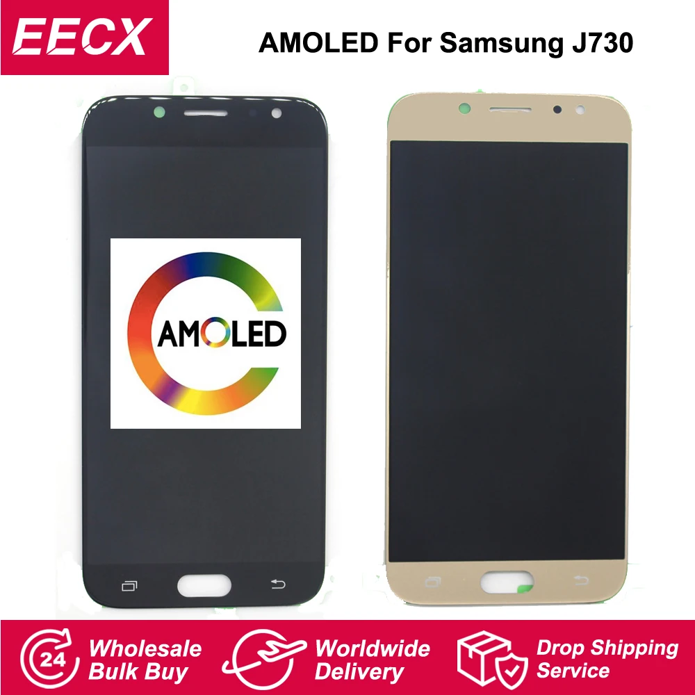 ЖК дисплей 5 ''Super Amoled J730 для SAMSUNG Galaxy J7 Pro 2017 с сенсорным экраном и дигитайзером