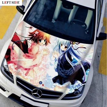 

LEFT SIDE Car Stickers EMS Shipping 120*160cm Anime Pretty Girls Decal Styling Decor Carbon Vinyl Cover Waterproof Prevent Bask