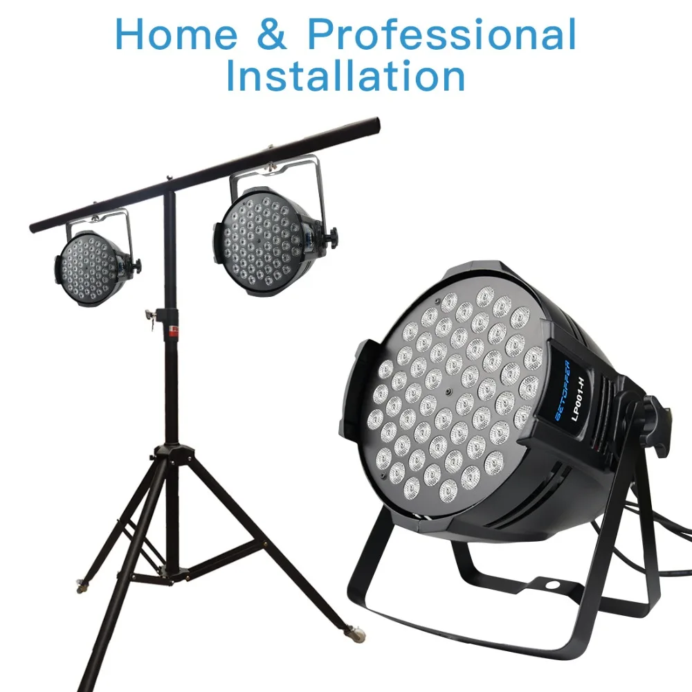 

BETOPPER 54 led rgbw led stage light par light dmx512 dj disco light equipments controller for party laser christmas light