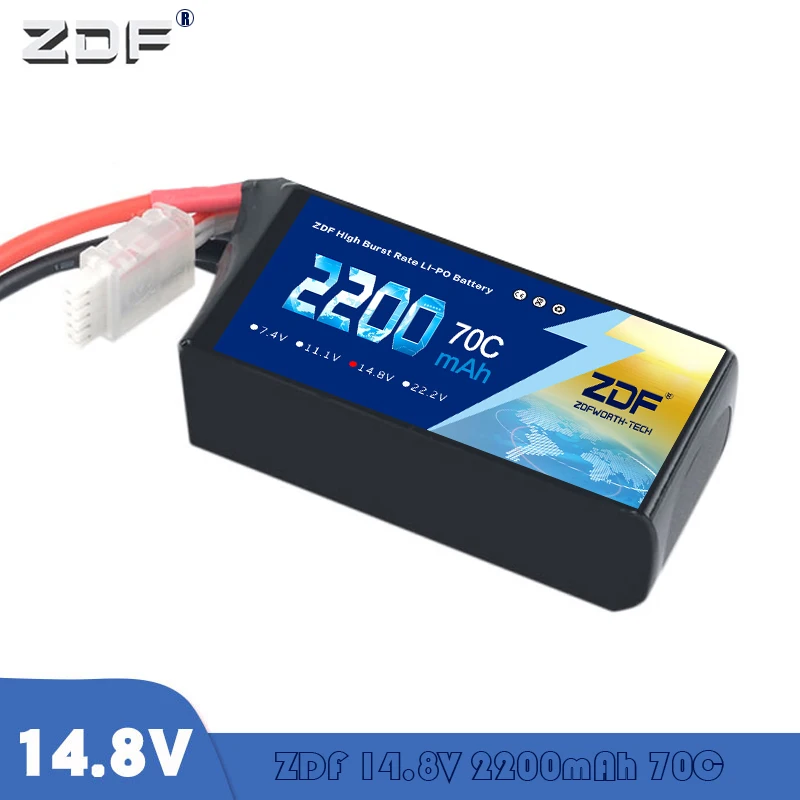 ZDF 4S RC аккумулятор батарея 14 8 V 2200mah 70C Max 140C для вертолет самолет автомобиль
