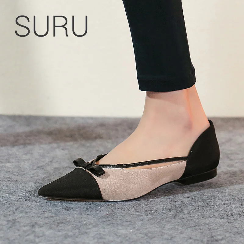 pointed toe strap flats
