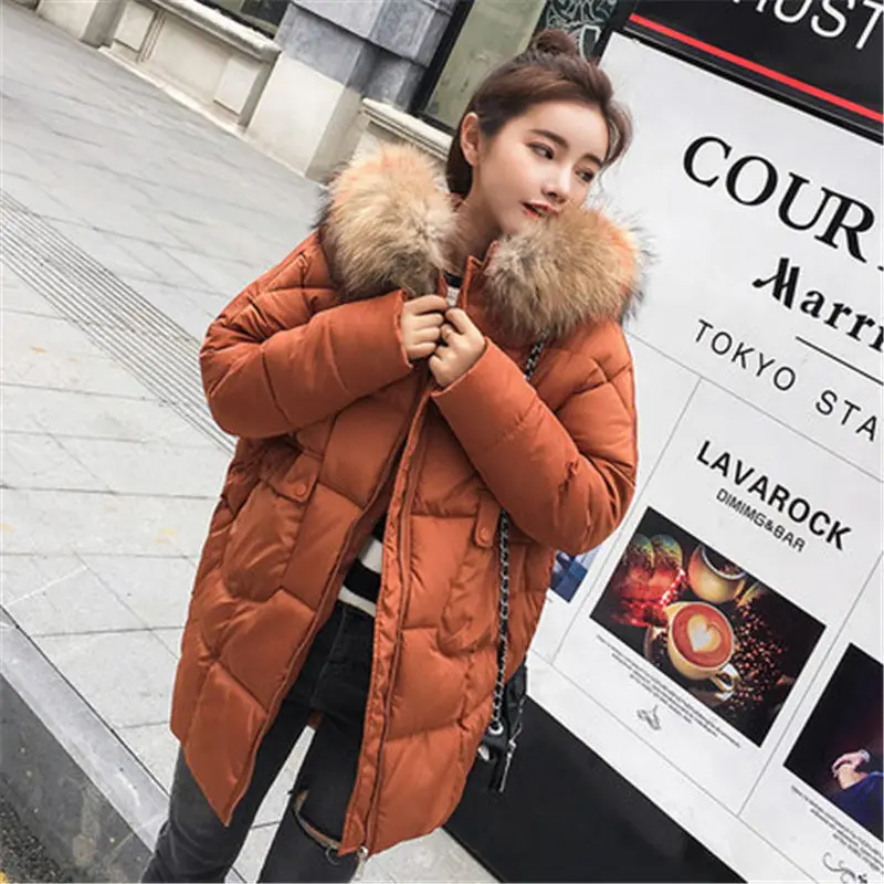 Femelle Veste Taille Col Vestes caramel Épais A1660 Plus Femmes D'hiver Filles Fourrure Long La De Mode Bas A1660 Grand Vers Chaud Le A1660 Parkas 2018 black Nouvelle Beige yellow A1660 Lâche Hiver Manteau UxqStBx7w