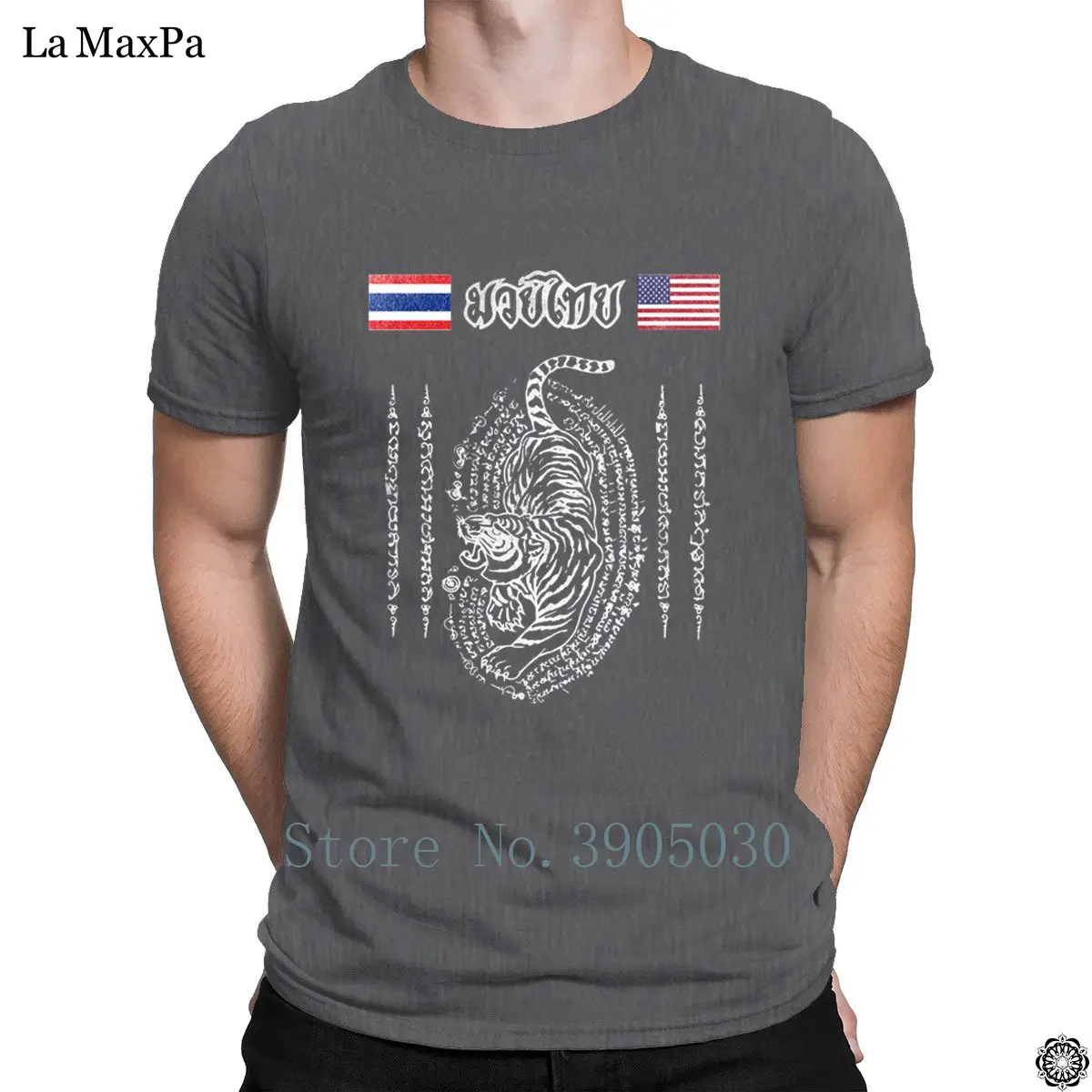 Slogan Authentic T Shirt Muay Thai America To Thailand Tiger Slogan Authentic T Shirt Muay Thai America To Thailand Tiger For Men Uni Tshirt Xl Leisure Tee Top