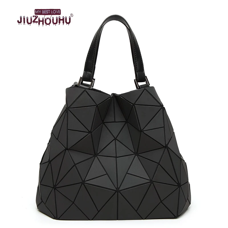 geometric laser shoulder handbag women big European style luminous large small bags tote fashion women s