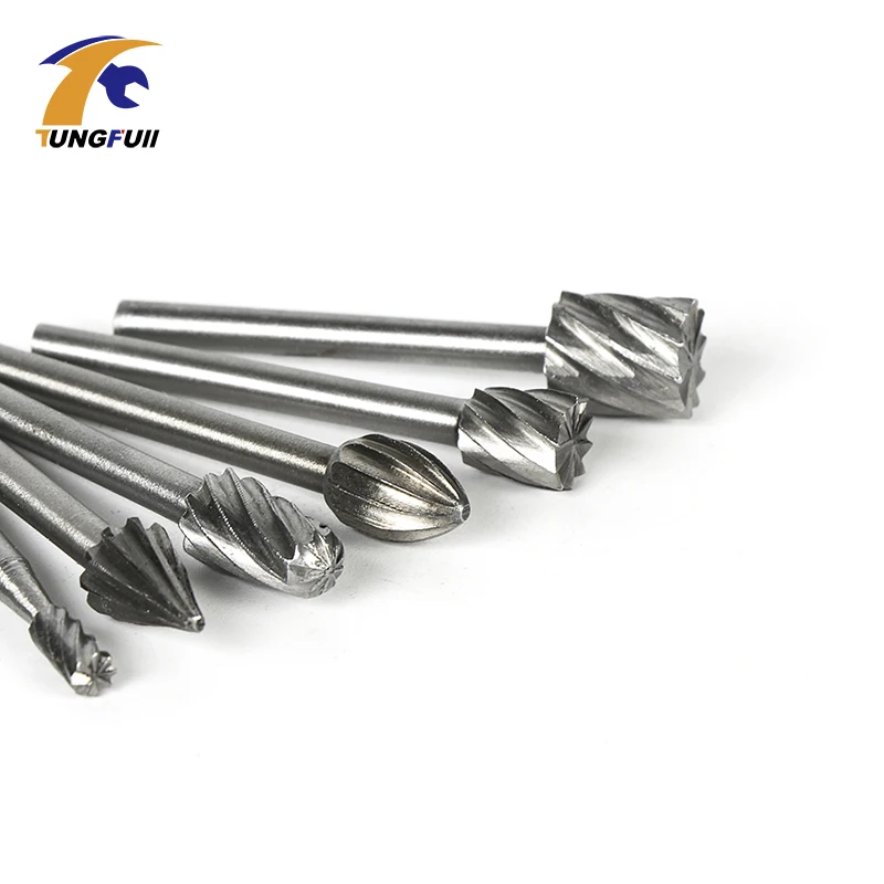 Tungfull HSS роторная фреза Маршрутизатор 10 шт. Мини дрель роторный инструмент