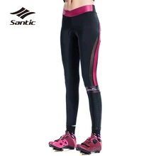 Santic летние штаны для велоспорта с губкой, штаны для горного велосипеда, женские быстросохнущие штаны, велошорты штаны для езды