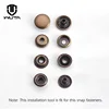 WUTA 4 unids/set Kit de instalación de cierre rápido, Kit de herramientas de fijación a presión, herramienta Artesanal de cuero y Metal para botones de instalación DIY 12,5mm/15mm ► Foto 3/6