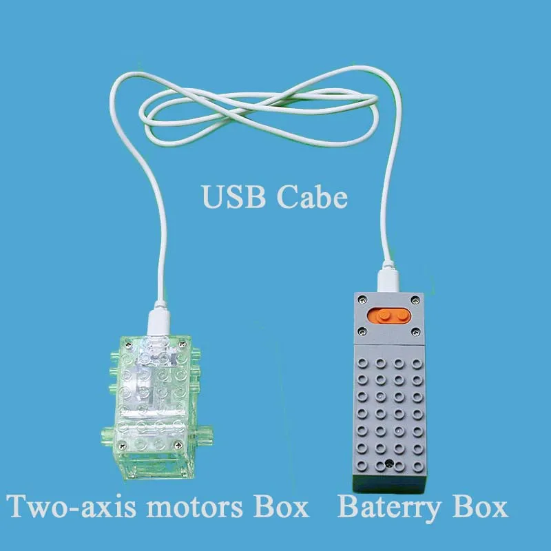 Техника кирпич Запчасти Мощность Функция комплект 2-осевой освещенные моторы мини Батарея коробка строительных блоков DIY игрушки совместим с 42083