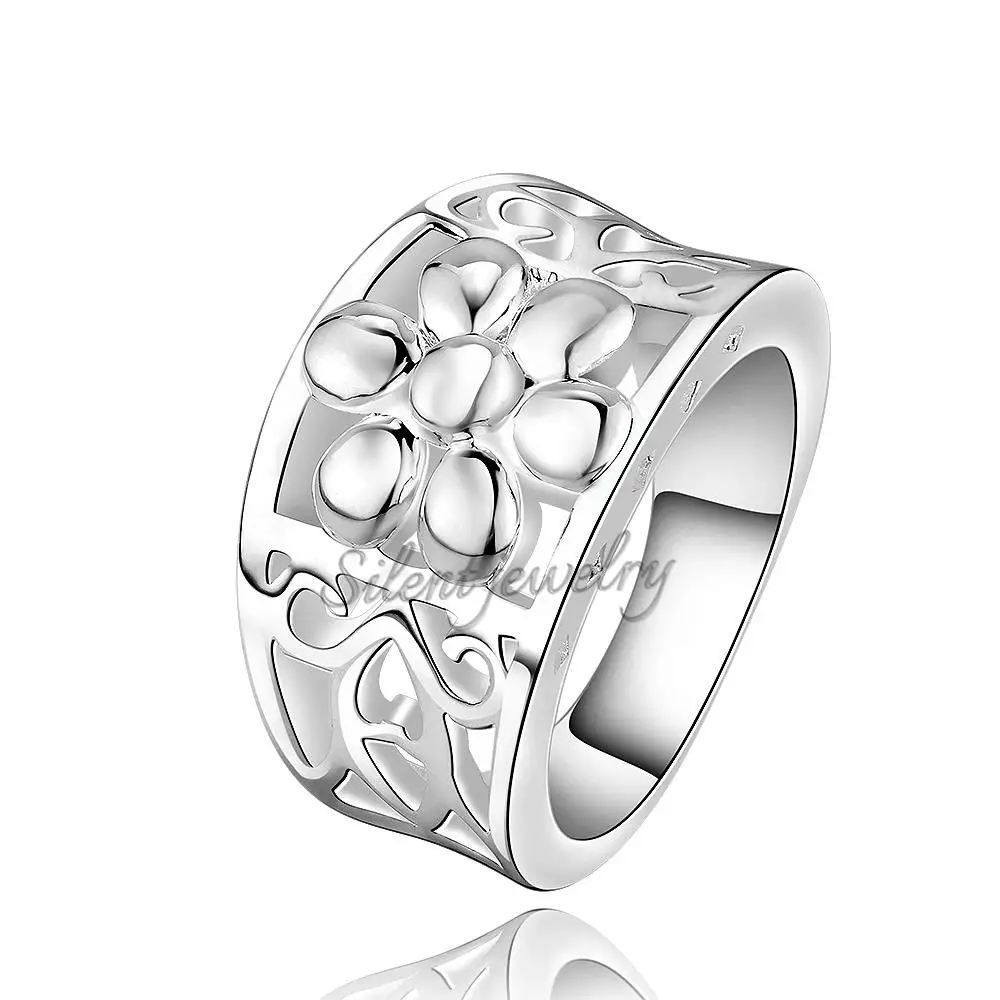 R472-8 Silver plated new design finger ring for lady | Украшения и аксессуары