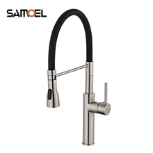 Nickel Brushed kitchen water tap pull down kitchen mixer sink faucet pull out taps for sink taps hot and cold kitchen faucets
