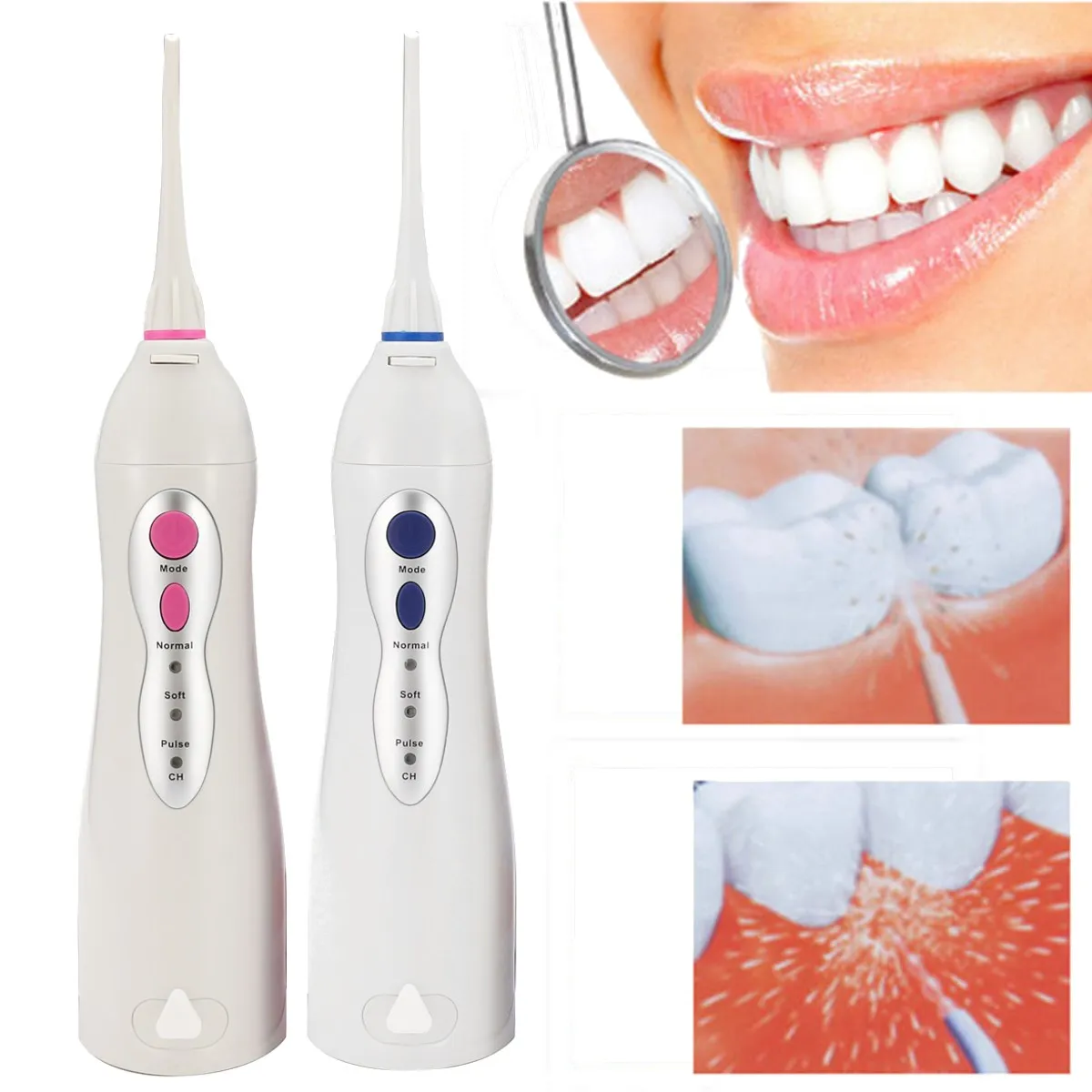 

Potable Water Jet Flosser Dental Oral Irrigator Dental Waterpick Irrigation Electric Teeth Whitening Tooth Cleaning Tool 2017