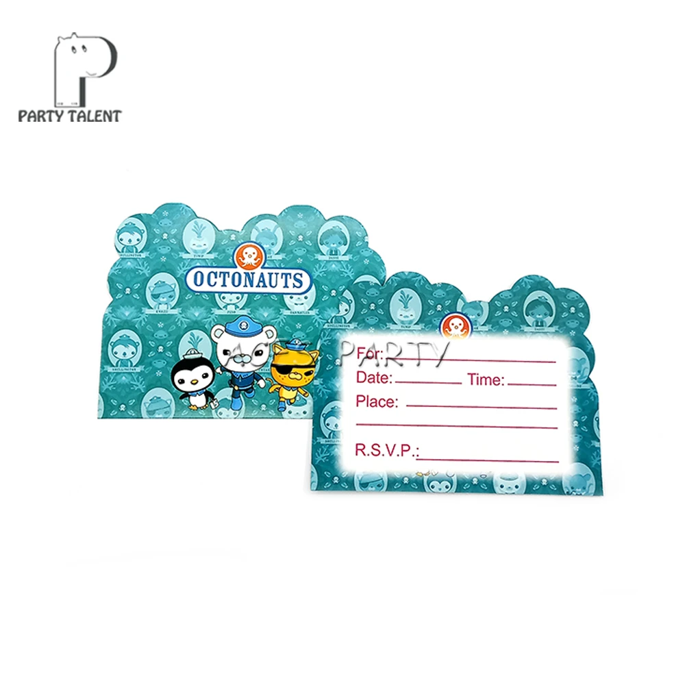 Fournitures De Fete 8 Pieces Octonauts Theme Invitation Carte Invitations Pour Enfants Decoration De Fete D Anniversaire Aliexpress Fournitures De Fete 8 Pieces Octonauts Theme Invitation Carte Invitations Pour Enfants Decoration De Fete D Anniversaire Aliexpress