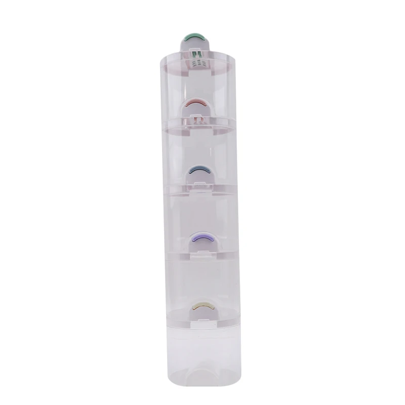 

5pcs/set Creative Transparent Stackable Seasoning Cans Kitchen Spice Rack