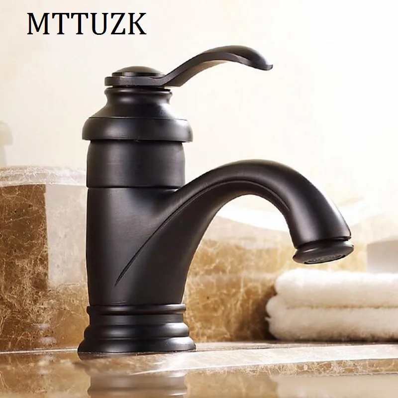 Best bathroom single handle taps hot and cold water faucets bath black deck mounted faucet tap mixer