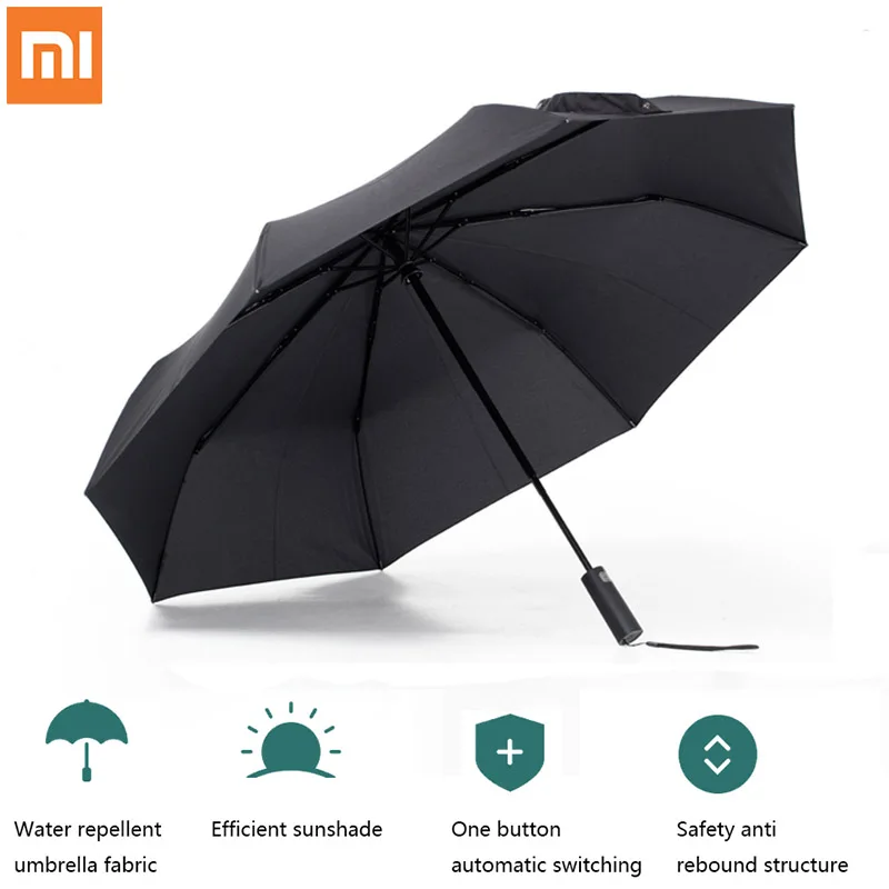 Najtaniej Xiaomi Mijia automatyczny słoneczny deszczowy Bumbershoot aluminiowy wiatroszczelny wodoodporny UV Parasol mężczyzna kobieta lato zima parasolka