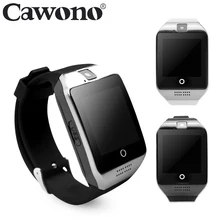 Cawono Bluetooth Q18 Fitness Tracker Smart Watch Smartwatch Relogio Watch Camera for IOS Apple Huawei Android Phones PK DZ09 Y1