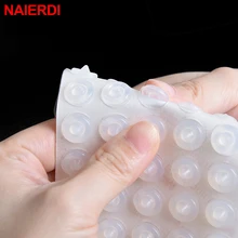 NAIERDI 30-80PCS Self Adhesive Rubber Damper Buffer Cabinet Bumpers Silicone Furniture Pads Cushion Protective Hardware 40 self adhesive silicone rubber cabinet door pad bumper stop damper cushion hardware